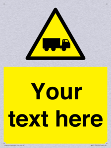 Custom Lorry Hazard Sign